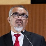 Le directeur général de l'Organisation mondiale de la santé (OMS) Tedros Adhanom Ghebreyesus a annoncé la fin de l'urgence sanitaire internationale du mpox après un an avec ce statut (archives). KEYSTONE/MAGALI GIRARDIN